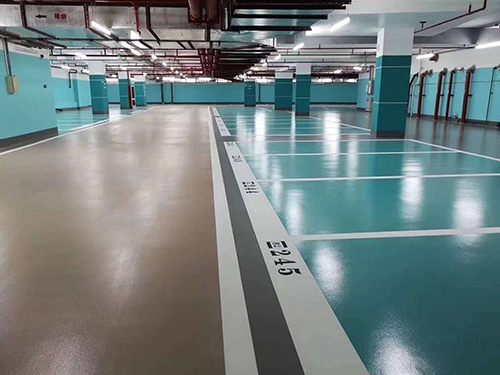 青島商場停車場地坪施工案例